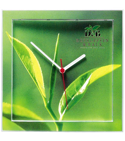 Sweda. Часы настенные под нанесение логотипа, квадратные. Нанесение логотипа на настенные часы Mosaic - полноцветная фотопечать.