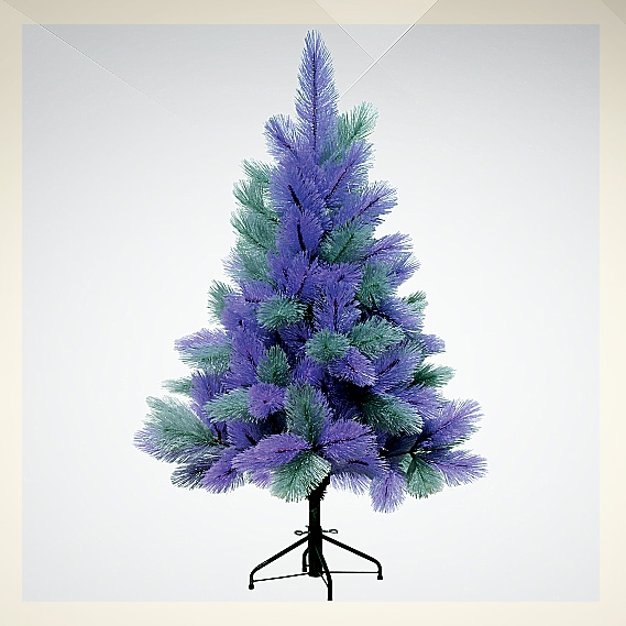 Искусственная ёлка Monterey Mix-4 Pine. Ёлка новогодняя, искусственная. Материал – металл, пвх. Цвет – фиолетовый, зелёный.