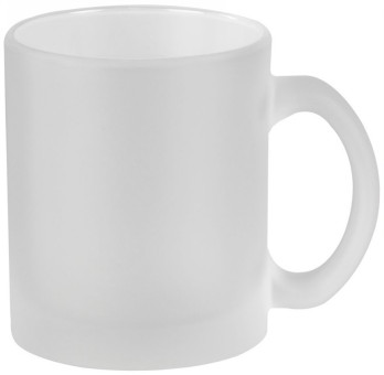 Матовые стеклянные кружки под нанесение логотипа 0972 Frozen Mug. Стеклянные матовые кружки под нанесение логотипа, ёмкость кружек - 0,3 литра, высота – 9,7 см., диаметр – 8 см. Печать логотипа на кружках Frozen Mug - деколь.