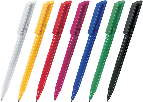 Шариковая ручка под нанесение логотипа Lecce Pen 176 TWISTY. Шариковая ручка с поворотным механизмом выдвижения стержня, цветной пластиковый глянцевый корпус и клип.