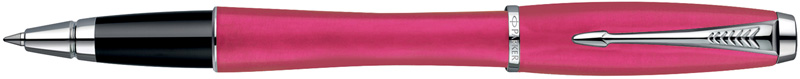 S0850520. Роллер Parker URBAN Cool Magenta. Роллер Паркер с отделкой розовым блестящим лаком и хромированными деталями дизайна, съёмный колпачок.