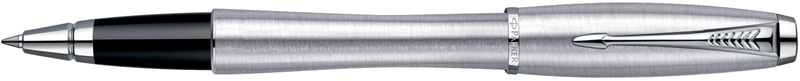S0850480. Роллер Parker URBAN Metro Metallic. Роллер Паркер с текстурированной обработкой хромированного корпуса и съёмного колпачка, блестящие хромированные детали дизайна.