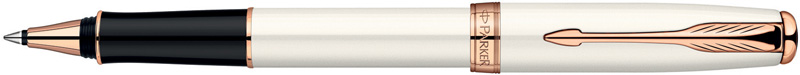 S0947380. Роллер Parker SONNET Pearl Lacquer PGT. Роллер Паркер со съёмным колпачком, корпус и колпачок с нежной и женственной отделкой перламутровым покрытием с жемчужным отливом, детали дизайна покрыты розовым золотом.